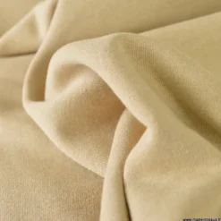 Tissu sweat molleton américain Sable - Largeur 190 cm