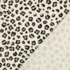 Tissu Sweat molleton motifs Léopard fond milk - Poppy