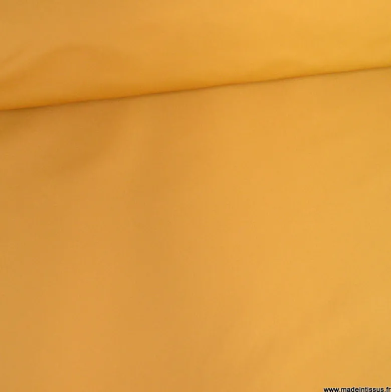 Tissu Taffetas changeant polyester beige or