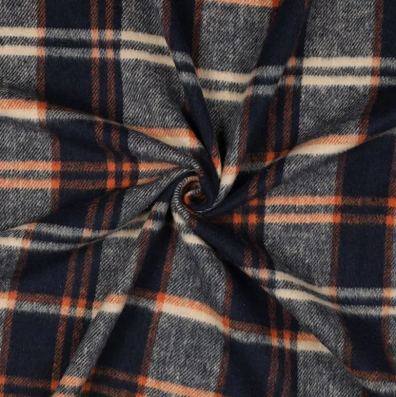 Tissu Tartan Écossais Loch Ness – Bleu marine