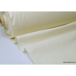 Tissu toile aspect lin écru Téflon