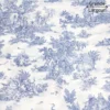 Tissu Toile de Jouy mini pastorale Bleu et blanc - Grande Largeur