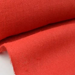 Tissu Toile de Jute Rouge