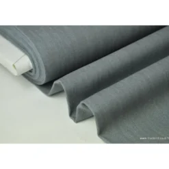 Tissu Toile jean stretch coloris gris