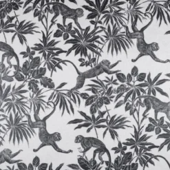 Tissu toile Sapajou motif singes et exotique