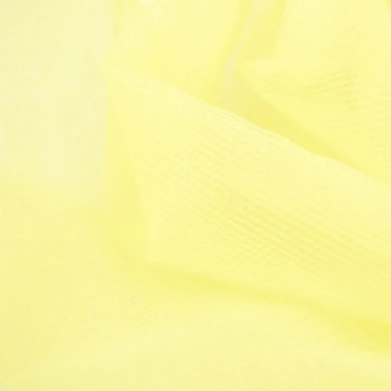 Tissu Tulle souple coloris jaune fluo en 280cm.