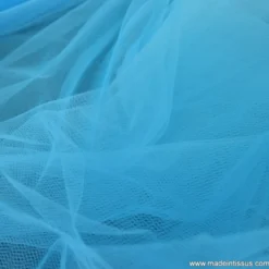 Tissu Tulle souple robe de mariée turquoise en 3.00m de large .