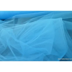 Tissu Tulle souple robe de mariée turquoise en 3.00m de large .