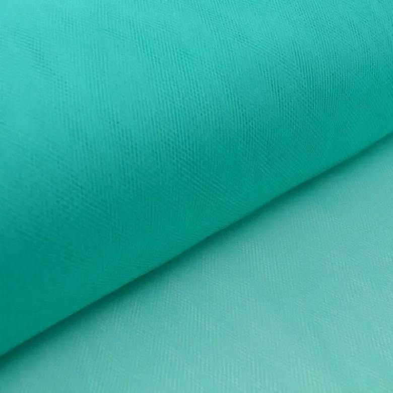 Tissu Tulle souple robe de mariée emeraude en 3.00m de large .