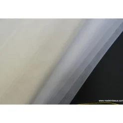 Tissu Tulle souple robe de mariée ivoire naturel en 3.00m de large .