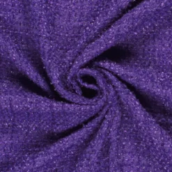 Tissu tweed effet lurex violet - Imani