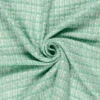 Tissu Tweed Lurex esprit Chanel Vert menthe