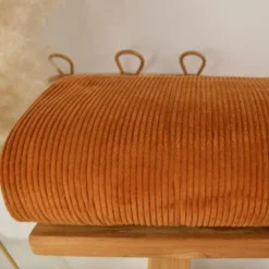 Tissu Velours cotelé grosses côtes Ecureuil - OEKO TEX
