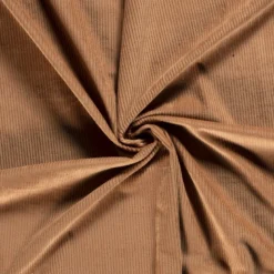 Tissu Velours cotelé grosses côtes Camel - OEKO TEX
