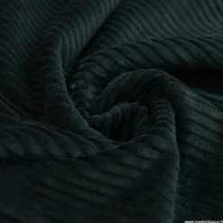 Tissu Velours cotelé grosses côtes vert bleuté - OEKO TEX