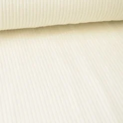 Tissu Velours cotelé grosses côtes Ivoire - OEKO TEX