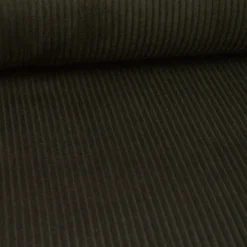 Tissu Velours cotelé grosses côtes Marron foncé - OEKO TEX