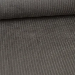 Tissu Velours cotelé grosses côtes Taupe - OEKO TEX