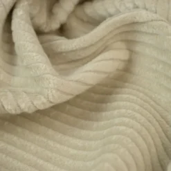 Tissu Velours cotelé grosses côtes Beige clair - OEKO TEX