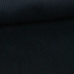 Tissu Velours cotelé grosses côtes Noir - OEKO TEX