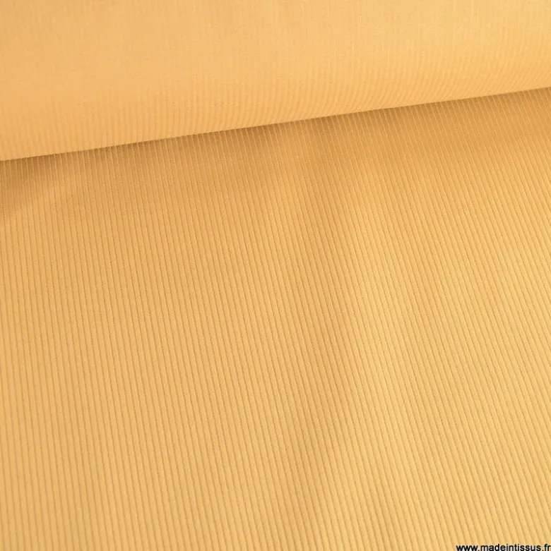 Tissu Velours cotelé 500 raies coloris Camel - OEKO TEX