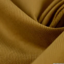 Tissu velours côtelé milleraies coton Havane -oeko tex