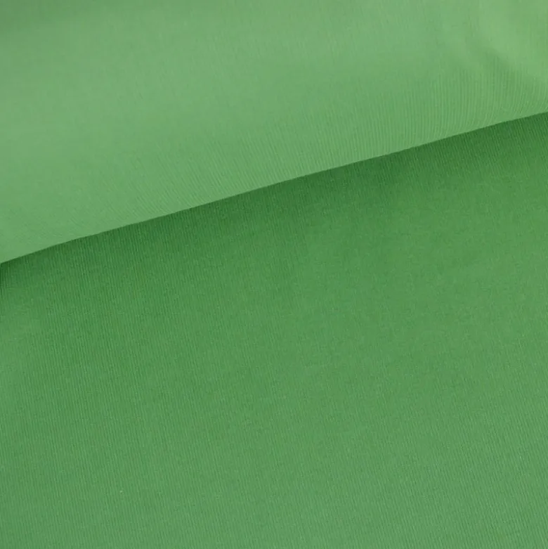 Tissu velours côtelé milleraies coton vert feuille -oeko tex