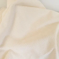Tissu Velours côtelé Stretch Blanc cassé milk - oeko tex