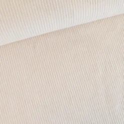 Tissu Velours côtelé Stretch Blanc cassé milk - oeko tex