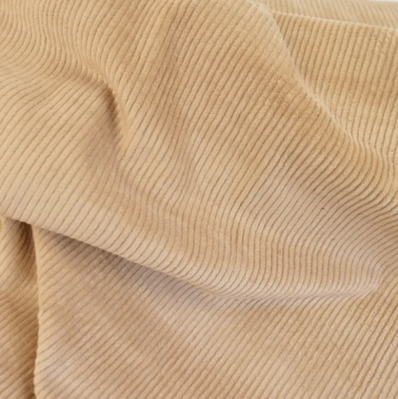 Tissu Velours côtelé Stretch Camel clair - oeko tex