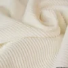 Tissu Velours côtelé washé blanc cassé - oeko tex