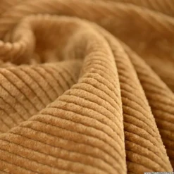 Tissu Velours côtelé washé camel - oeko tex