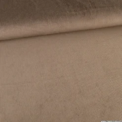 Tissu Velours côtelé washé Chocolat - oeko tex