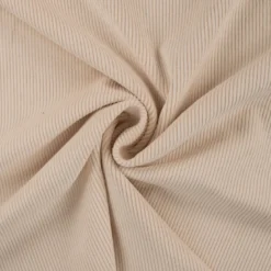 Tissu Velours côtelé washé Crème - oeko tex