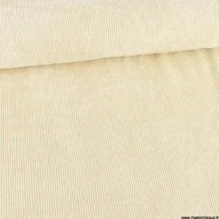 Tissu Velours côtelé washé Ecru - oeko tex