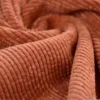Tissu Velours côtelé washé terracotta - oeko tex