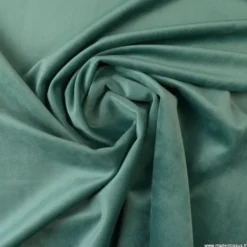 Tissu velours d'ameublement coloris Céladon