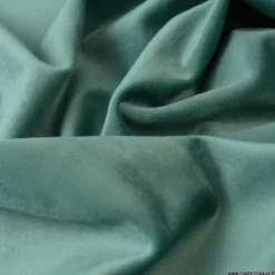 Tissu velours d'ameublement coloris Céladon