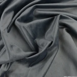 Tissu velours d'ameublement coloris Gris