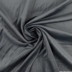 Tissu velours d'ameublement coloris Gris