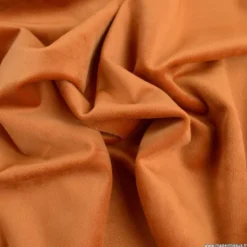 Tissu velours d'ameublement coloris Rouille
