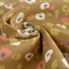 Tissu velours milleraies Lyad motif léopard Havane - OEKO TEX