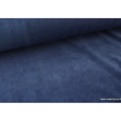 Tissu velours rasé pyjamas nicky Bleu Marine