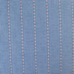 Tissu vichy et rayures jacquard - motif fleurs