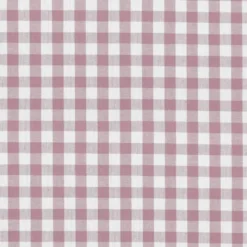 Tissu vichy grands carreaux sur Popeline coloris Mauve - OEKO TEX