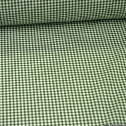 Tissu vichy petits carreaux 100%coton vert sapin - OEKO TEX