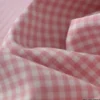 Tissu vichy petits carreaux coton Vieux rose et blanc au mètre - OEKO TEX
