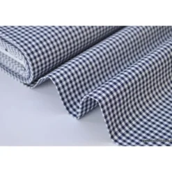 Tissu vichy petits carreaux 100%coton BLEU MARINE - OEKO TEX