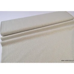 Tissu vichy petits carreaux 100%coton SABLE - Oeko Tex