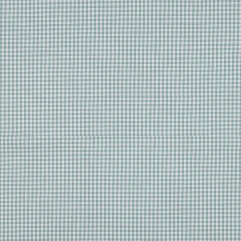 Tissu vichy petits carreaux en coton Céladon - OEKO TEX
